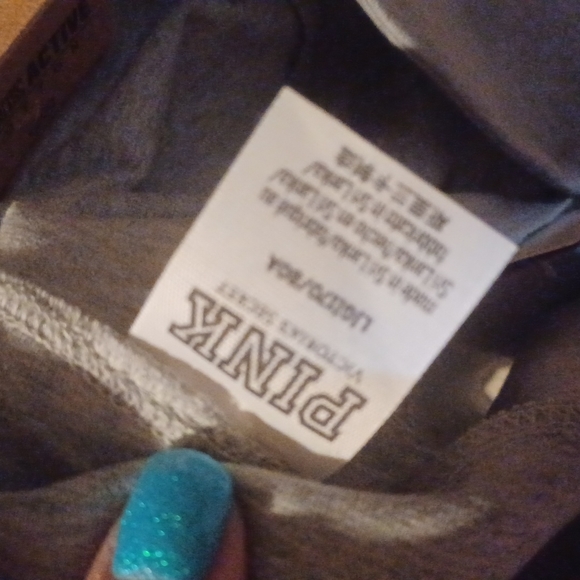 New Victoria's Secret pink Gray high waist 6-in bike shorts size l - Picture 3 of 3